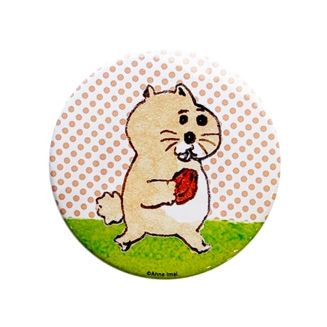 バッチ（L）「くいしんぼうのリス」