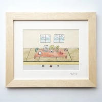 絵画作品「いただきます！」送料無料