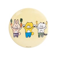 バッチ（L）「くまいぬといろいろ生き物」