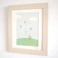 絵画作品「ふわふわ綿毛」送料無料