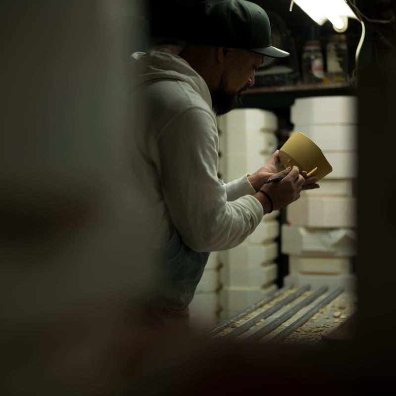 maboroshi 香炉 kouro#01 茶香炉 茶香炉」 incense burner for maboroshi – guillemets+saruyama