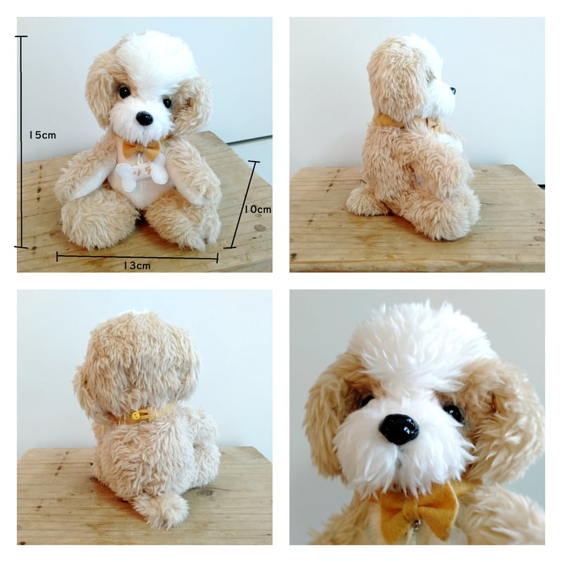 愛犬の写真から作る 平たいオーダーメイド犬ぬいぐるみ｜15cm