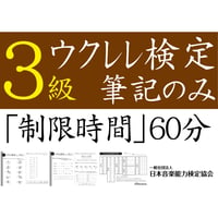 ウクレレ検定3級筆記のみ（問題用紙、解答用紙）