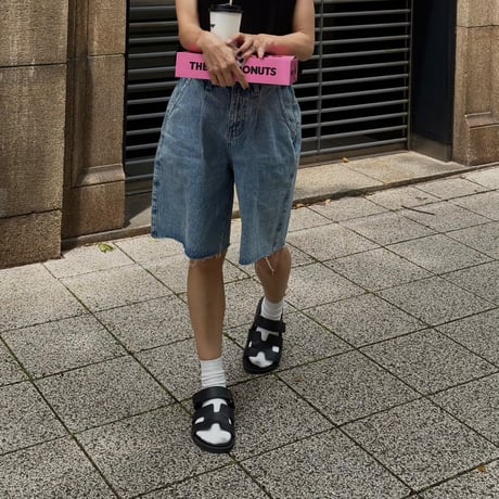 denim half pants