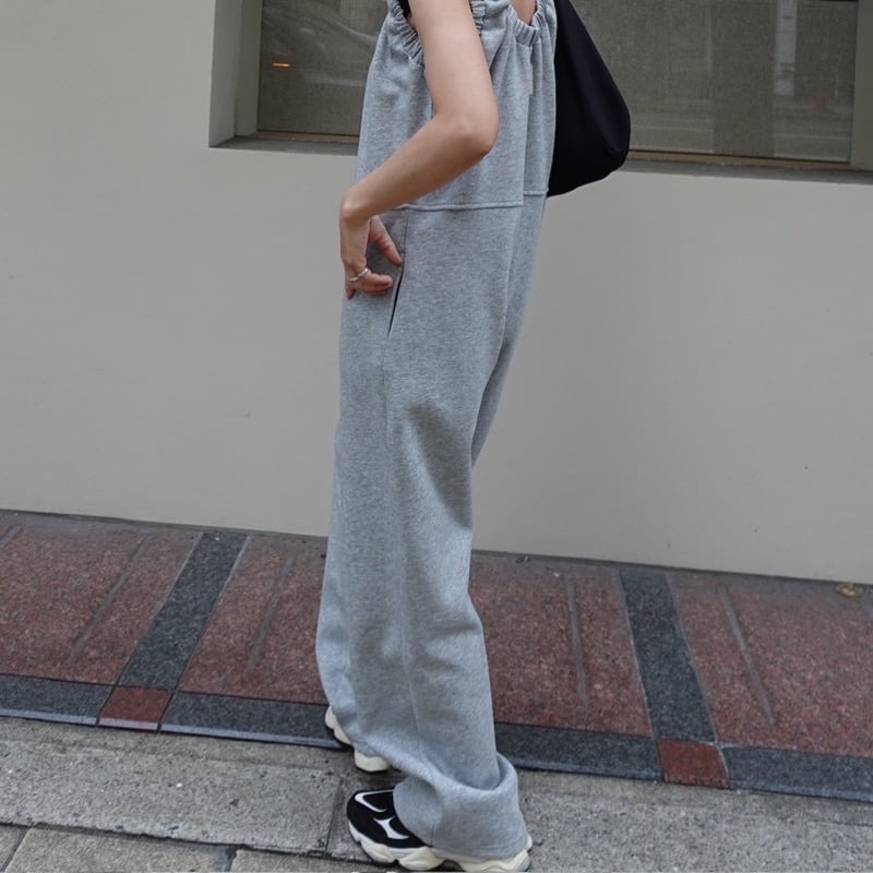 loopback sweat coverall / grey【予約販売】9月末〜順次発送