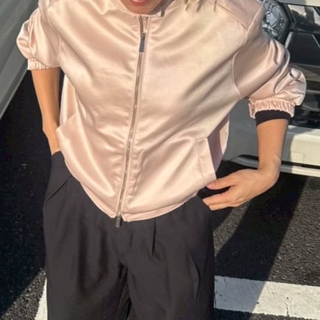 satin blouson