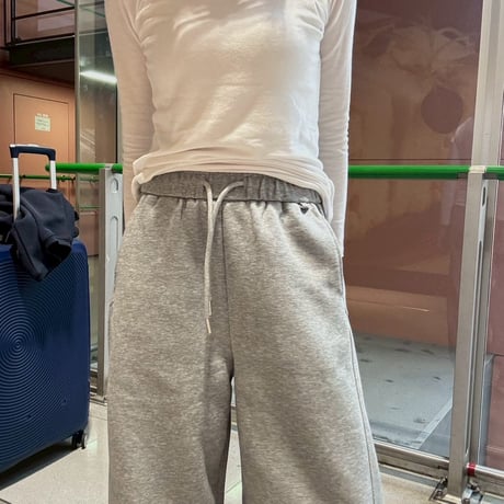 curve wide sweat pants