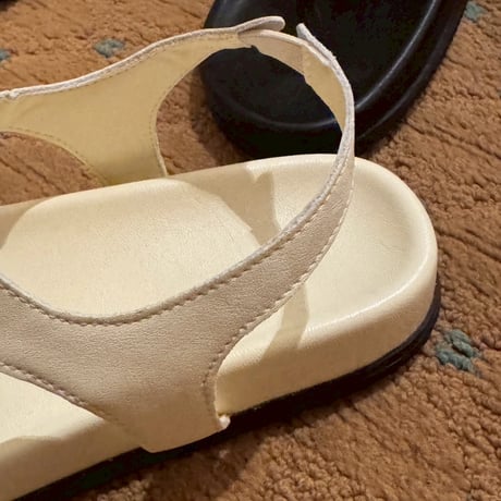 fake leather sandal