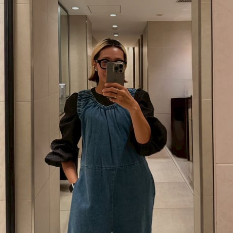 MOKA tag  denim coveralls