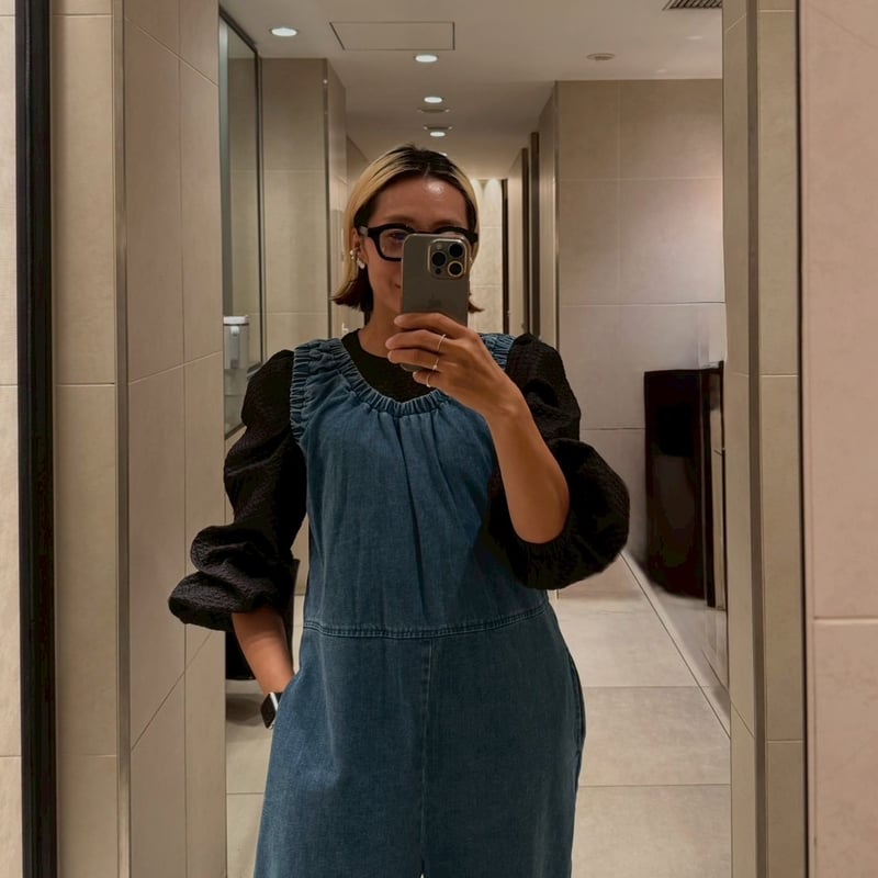 MOKA tag denim coveralls | MOKA