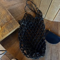 wood beads bag