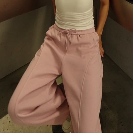 drawstring pants pink