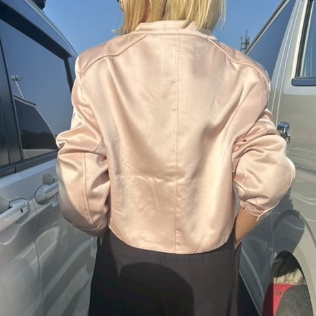 satin blouson