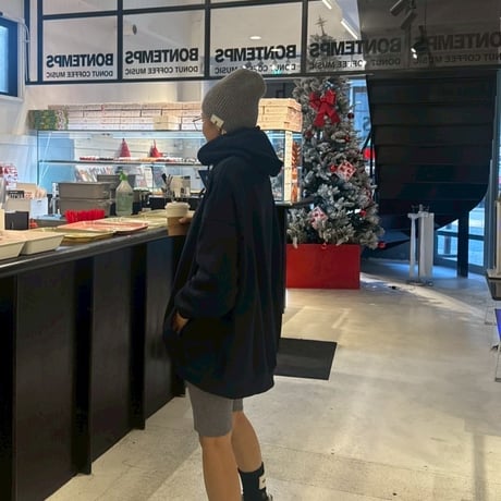 Fleece-lined  oversize hoodie