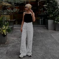 Lace design curve denim