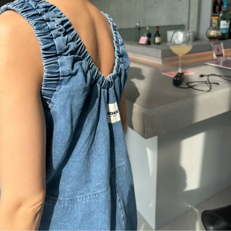 MOKA tag  denim coveralls