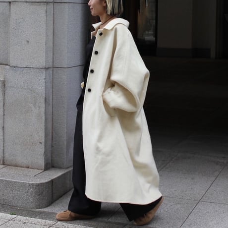 Rever  wool long coat