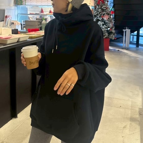 Fleece-lined  oversize hoodie