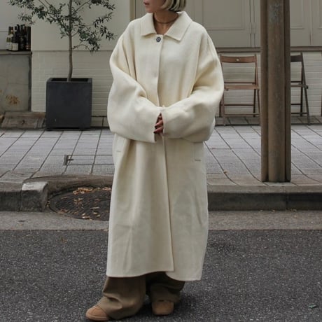 Rever  wool long coat