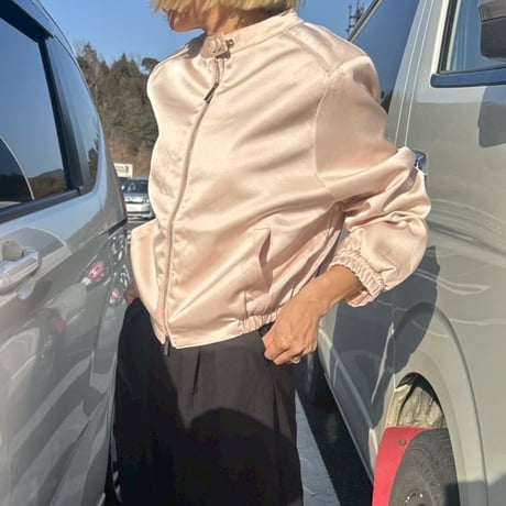 satin blouson