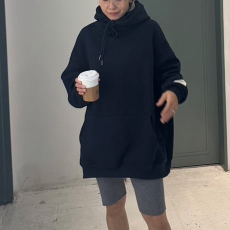 Fleece-lined  oversize hoodie