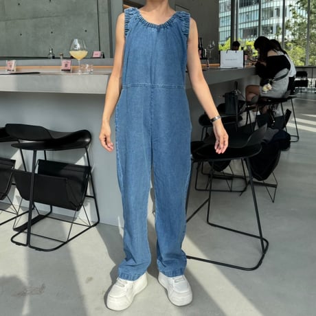 MOKA tag  denim coveralls