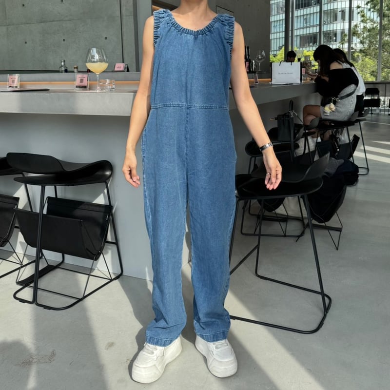 MOKA tag denim coveralls | MOKA