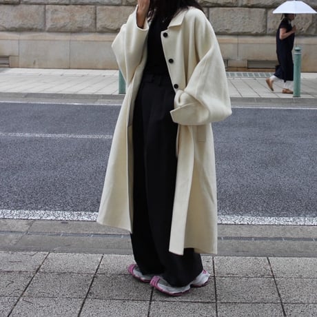 Rever  wool long coat