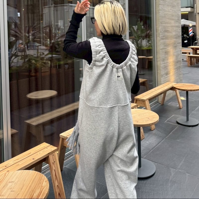 MOKA tag coverall sweat スウェット　オールインワン MOKA tag coverall sweat【予約販売】12/下旬〜順次発送 | MOKA