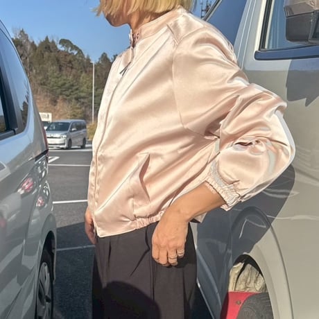 satin blouson