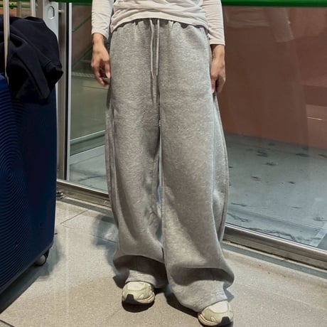 curve wide sweat pants