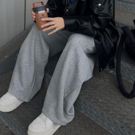 curve wide sweat pants