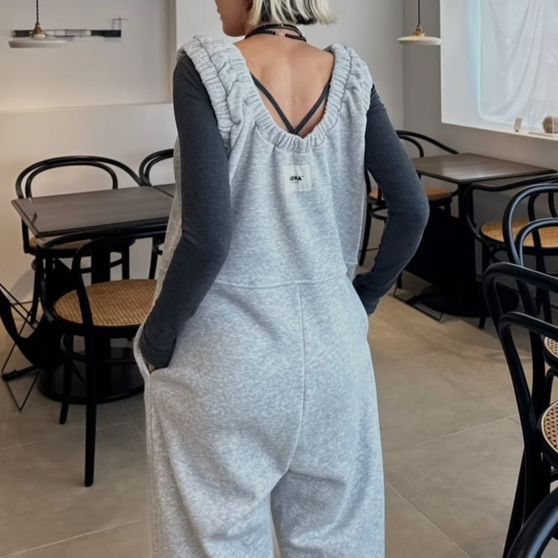 MOKA tag coverall sweat スウェット　オールインワン MOKA tag coverall sweat | MOKA