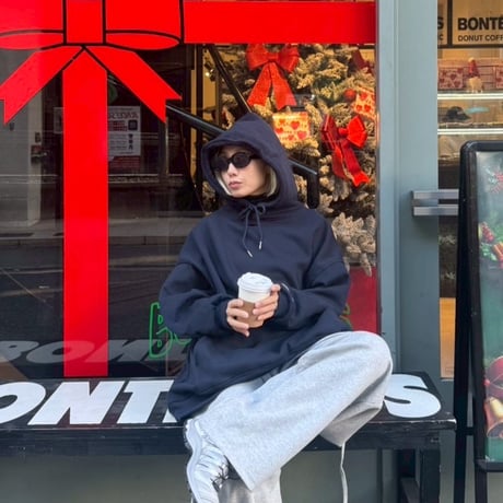 Fleece-lined  oversize hoodie