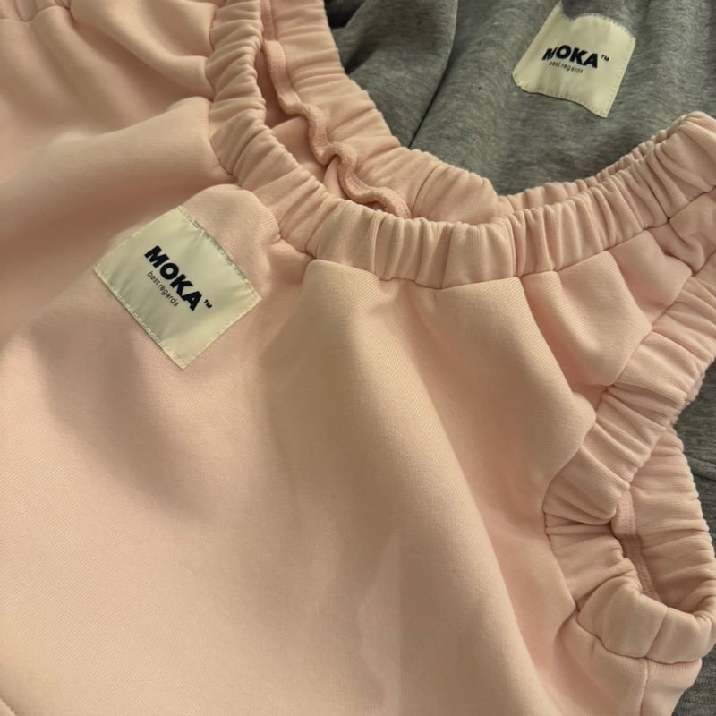 loopback sweat coverall / pink | MOKA