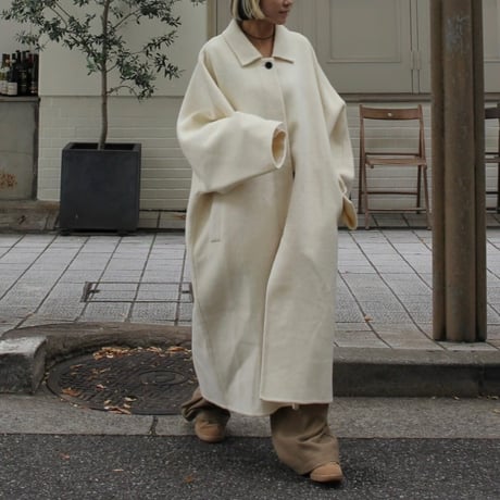Rever  wool long coat