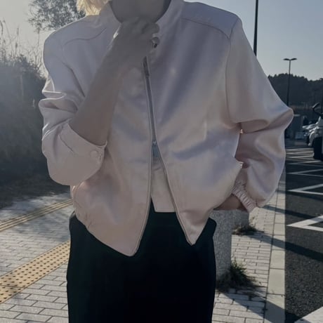 satin blouson
