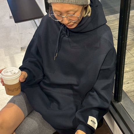 Fleece-lined  oversize hoodie
