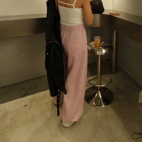 drawstring pants pink