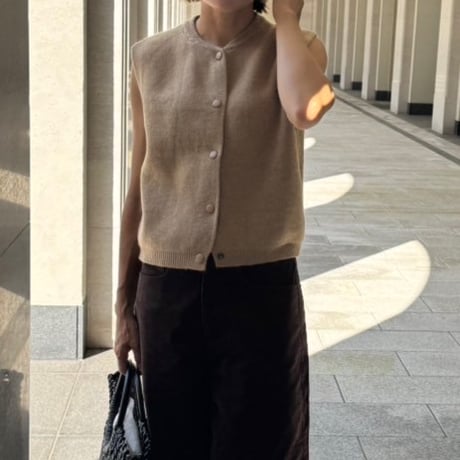 knit vest “soft”