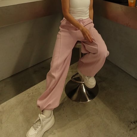 drawstring pants pink