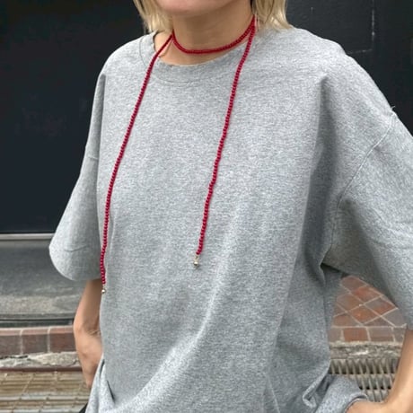 beads choker red