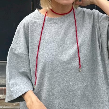 beads choker red