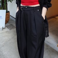 long belt  wide bottom
