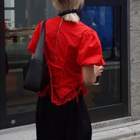 back lace-up blouse