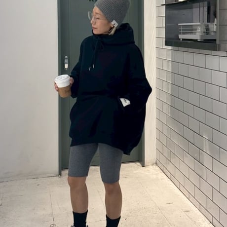 Fleece-lined  oversize hoodie