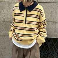yellow  knit   BORDER