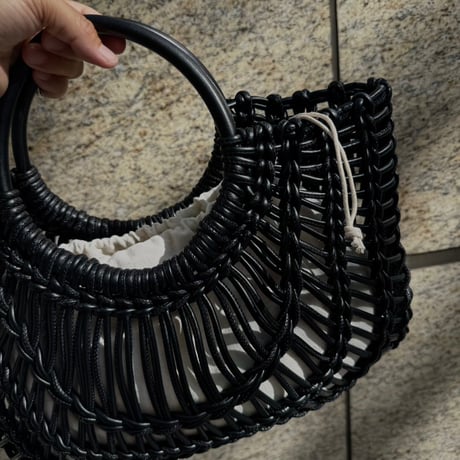 leather net bag