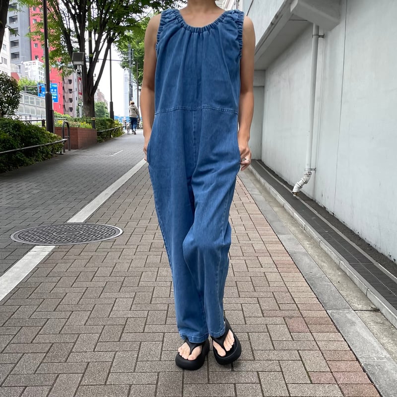MOKA tag denim coveralls デニム オールインワン MOKA tag denim coveralls | MOKA