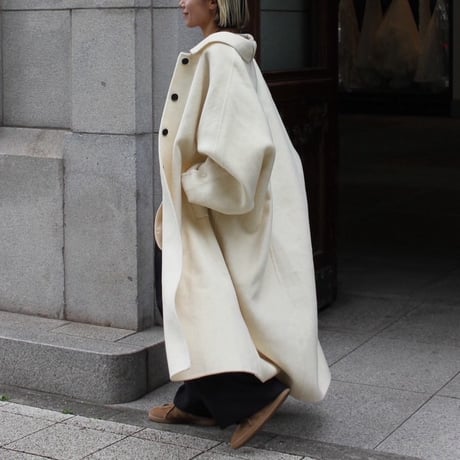 Rever  wool long coat